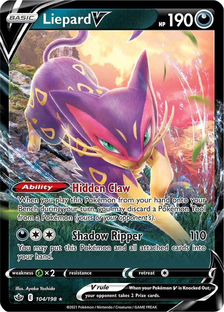 Liepard V 104/198 (SWSH06: Chilling Reign) - Holofoil