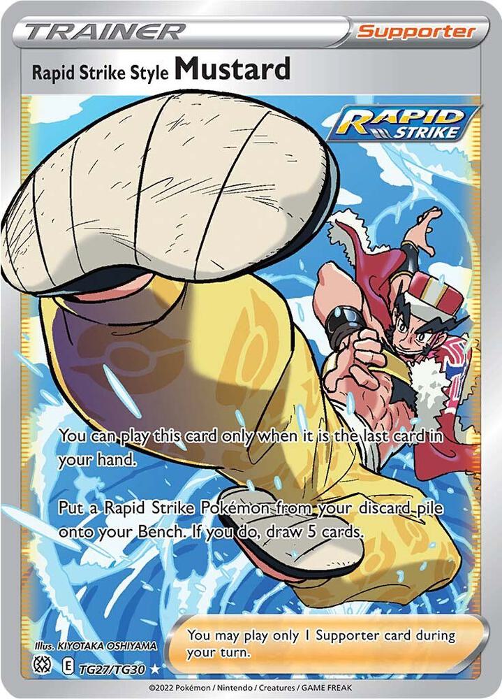 Rapid Strike Style Mustard TG27/TG30 (SWSH09: Brilliant Stars Trainer Gallery) - Holofoil