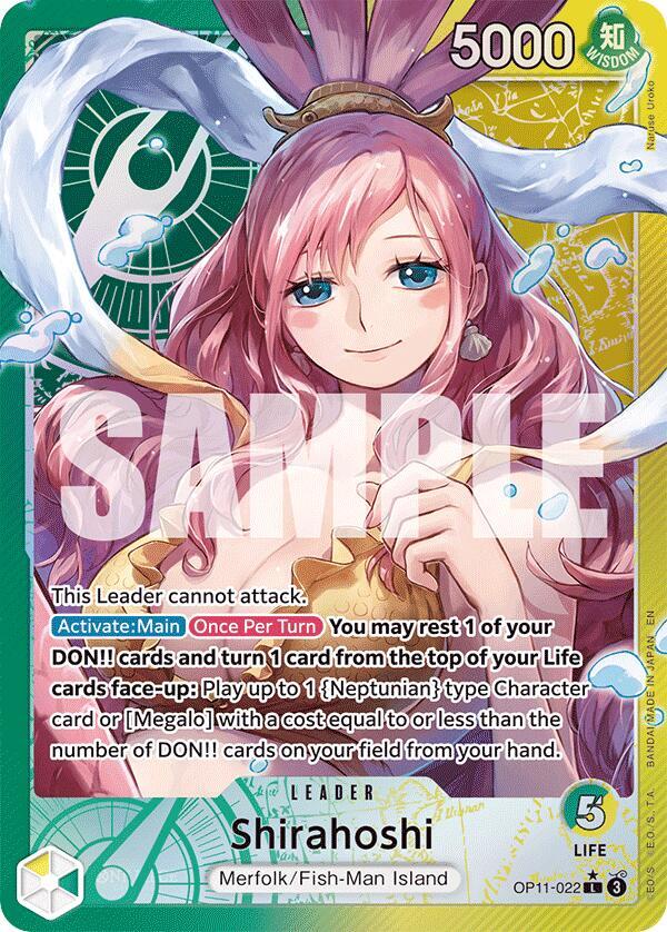 Shirahoshi OP11-022 (A Fist of Divine Speed) - Alternate Art Foil