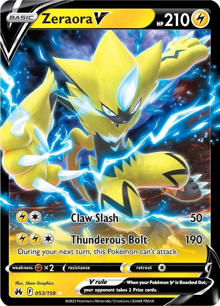 Zeraora V 053/159 (Crown Zenith) - Holofoil