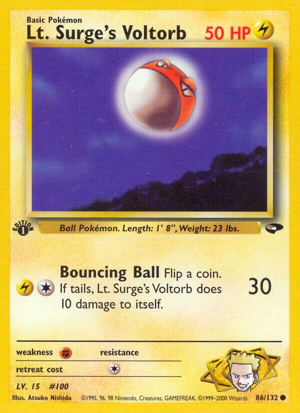 Lt. Surge's Voltorb 086/132 (Gym Challenge) - 1st Edition