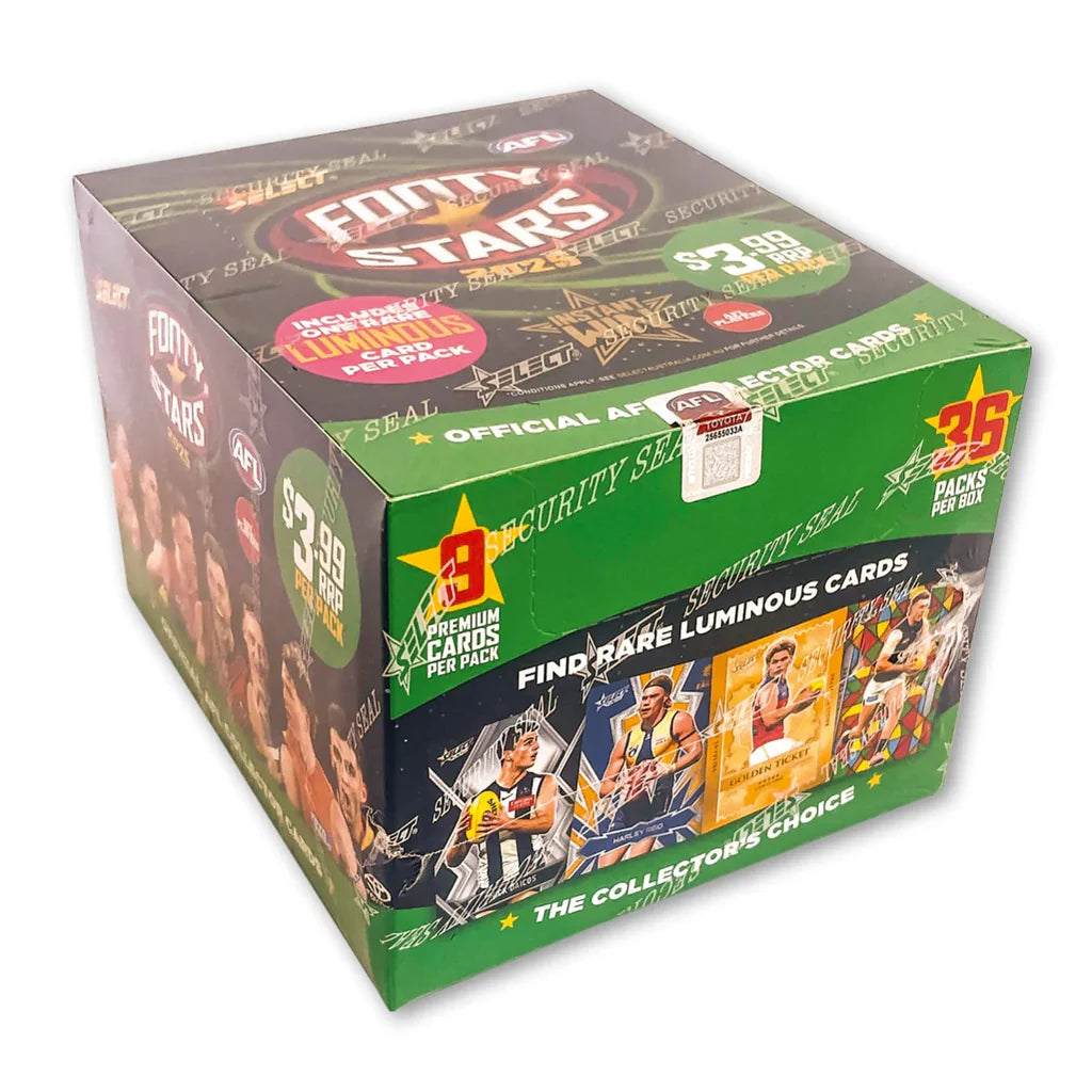 2025 AFL Footy Stars Collector Cards Sealed Booster Box - 36 Packs