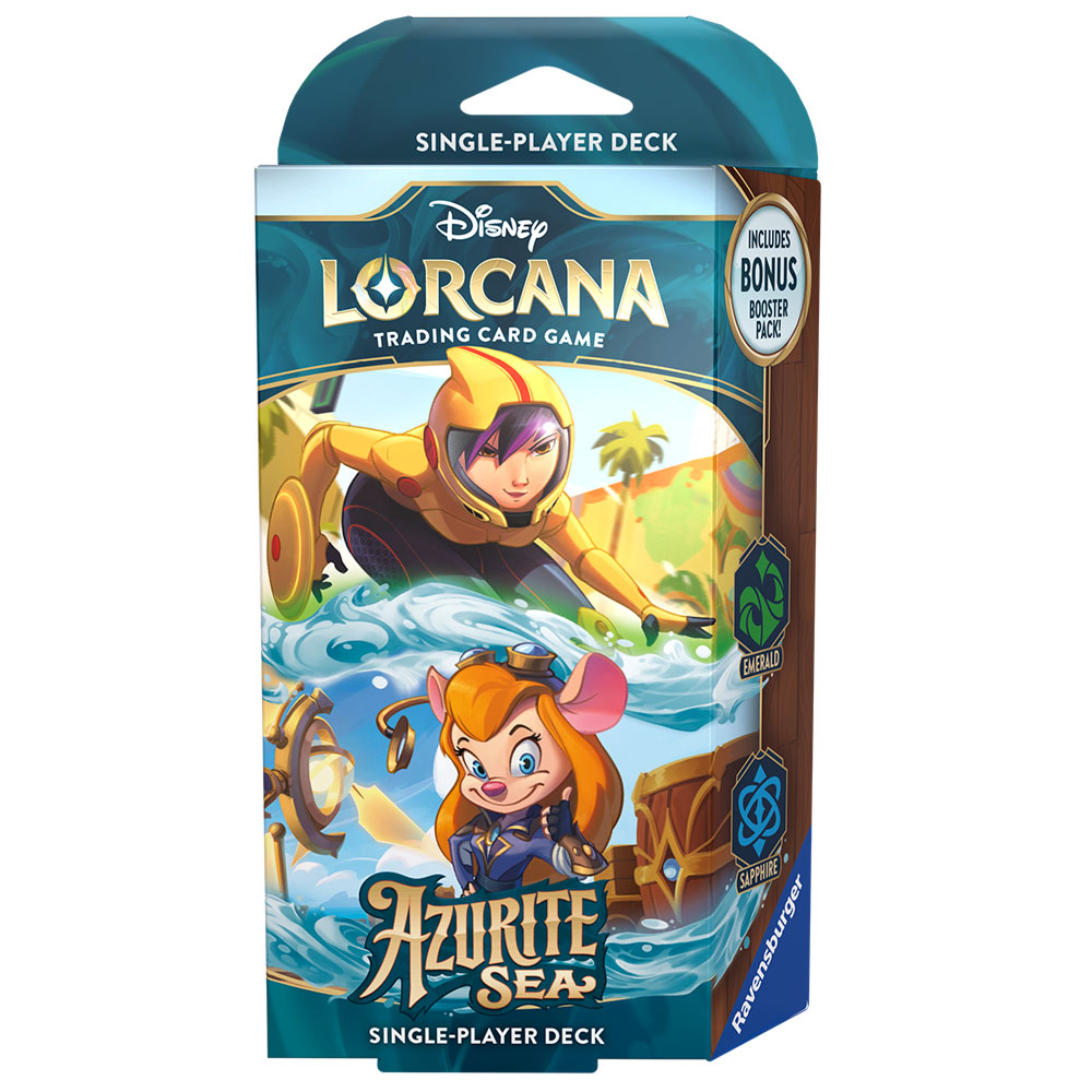 Disney Lorcana TCG - Azurite Sea - Series 6 Starter Deck - Emerald & Sapphire