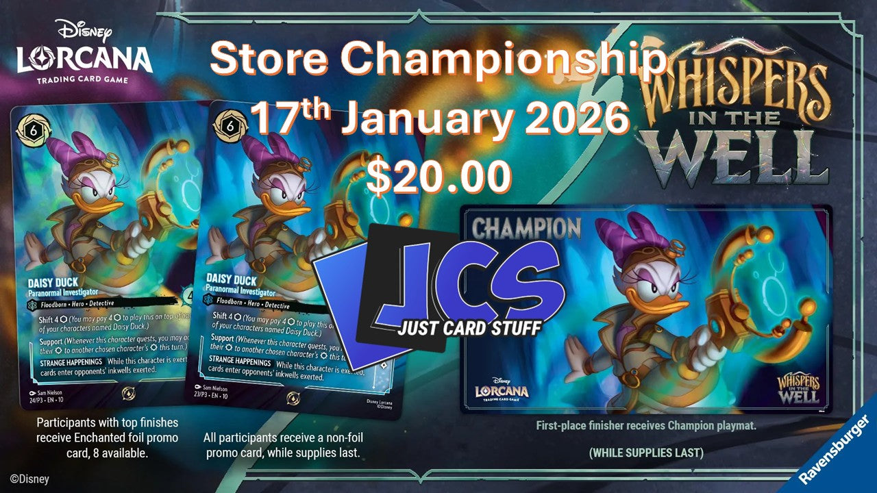 Disney Lorcana "Whispers In the Well" Set 10 - Store Set Championships - Saturday 17th January 2026