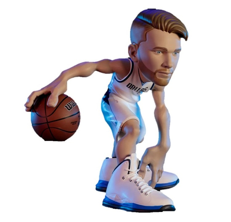 Small-Stars NBA - Luka Doncic (Mavericks - White Uniform) Limited Edition 12" Vinyl Figure