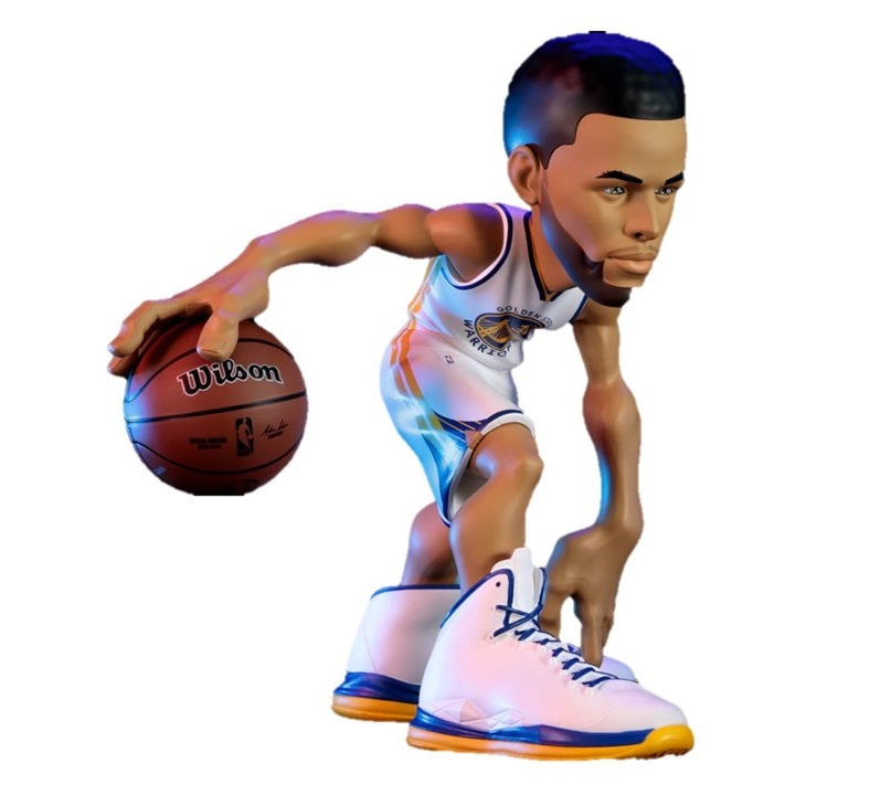 Small-Stars NBA - Steph Curry (Warriors - White Uniform) Limited Edition 12" Vinyl Figure