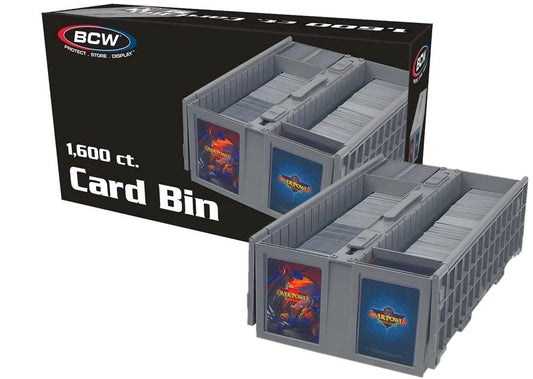 BCW COLLECTIBLE CARD STORAGE BIN - 1600 - GREY