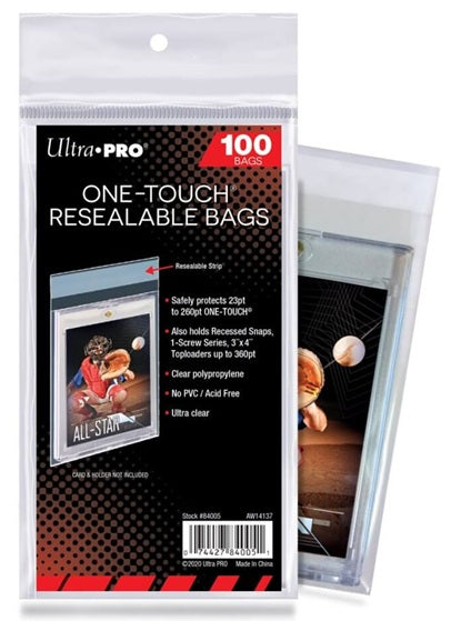 ULTRA PRO One Touch Resealable bag (pk 100)