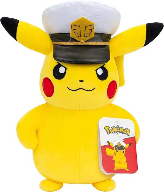 Pokemon 15cm (8") CAPTAIN PIKACHU #1 Plush Soft Toy