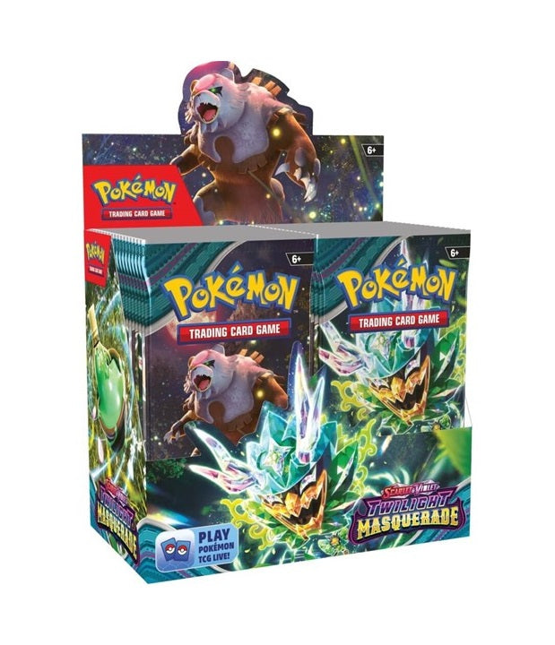 POKÉMON TCG - Twilight Masquerade Booster Box (36 Packets) Scarlet & Violet 6 - Factory Sealed
