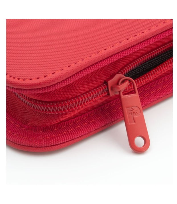 COLLECTOR'S SERIES 9 POCKET ZIP TRADING CARD BINDER - RED