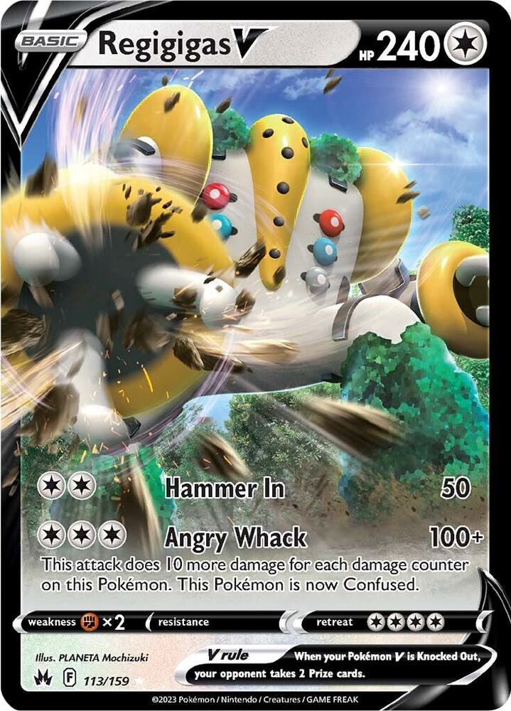 Regigigas V 113/159 (Crown Zenith) - Holofoil