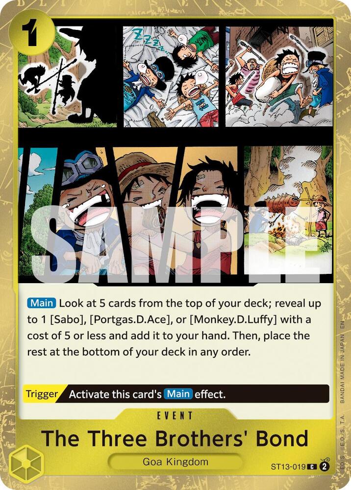 The Three Brothers' Bond ST13-019 (Premium Booster -The Best- Vol. 2) - Pirate Foil