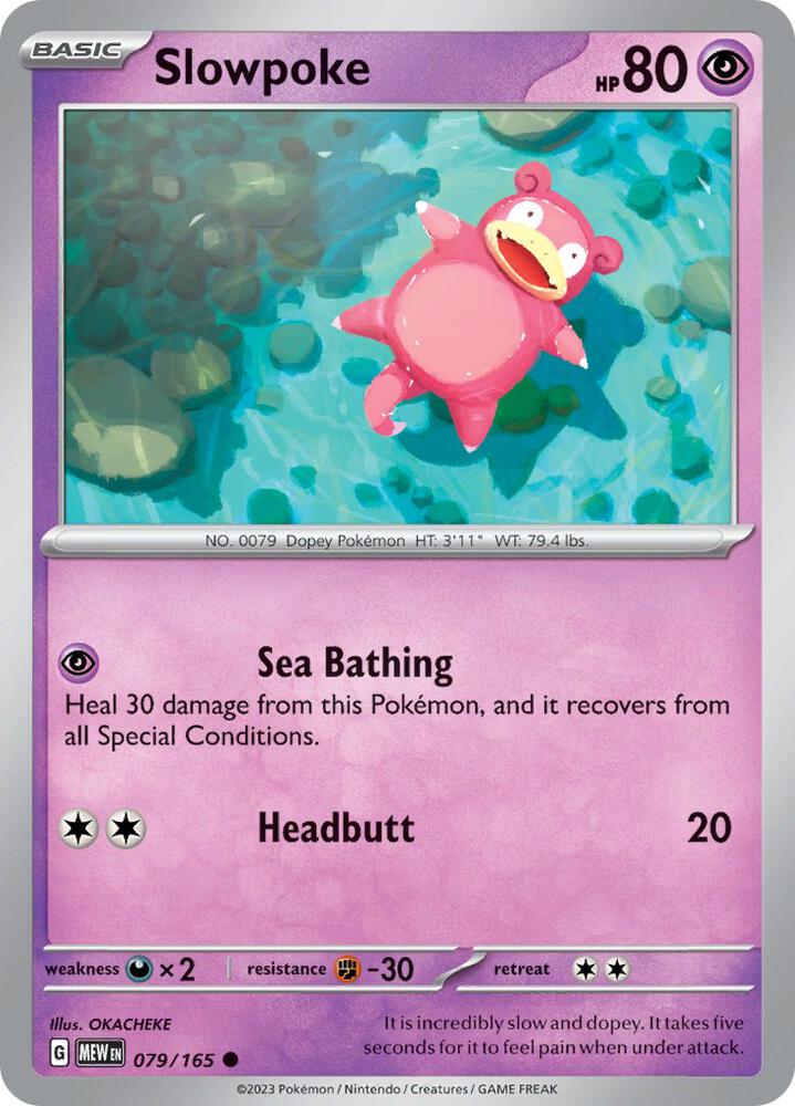 Slowpoke 079/165 (SV: Scarlet & Violet 151)