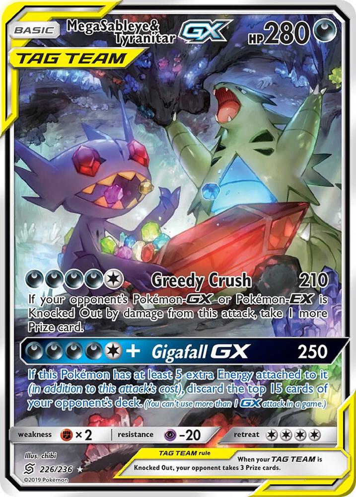 Mega Sableye and Tyranitar GX 226/236 (SM - Unified Minds) - Holofoil