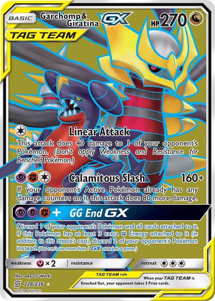 Garchomp and Giratina GX 228/236 (SM - Unified Minds) - Holofoil