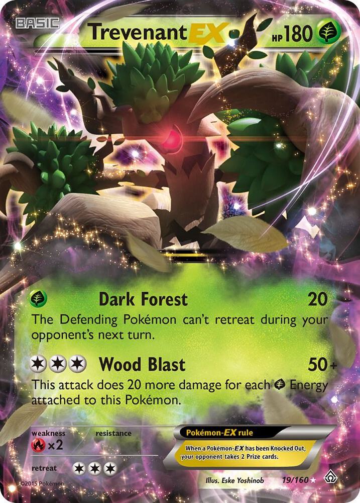 Trevenant EX 19/160 (XY - Primal Clash) - Holofoil