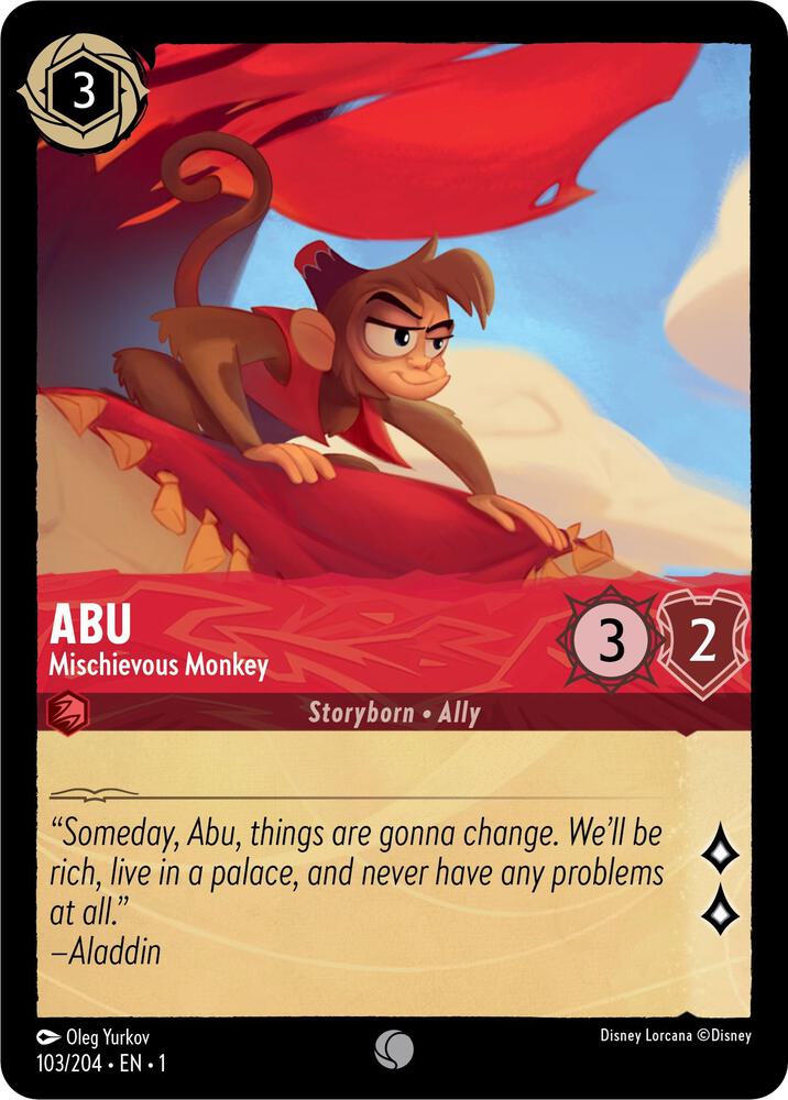Abu, Mischievous Monkey 103/204 (The First Chapter)