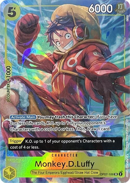 Monkey.D.Luffy (Illustration Box Vol.3) OP07-109 (One Piece Promotion Cards) - Foil