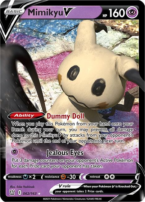 Mimikyu V 062/163 (SWSH05: Battle Styles) - Holofoil