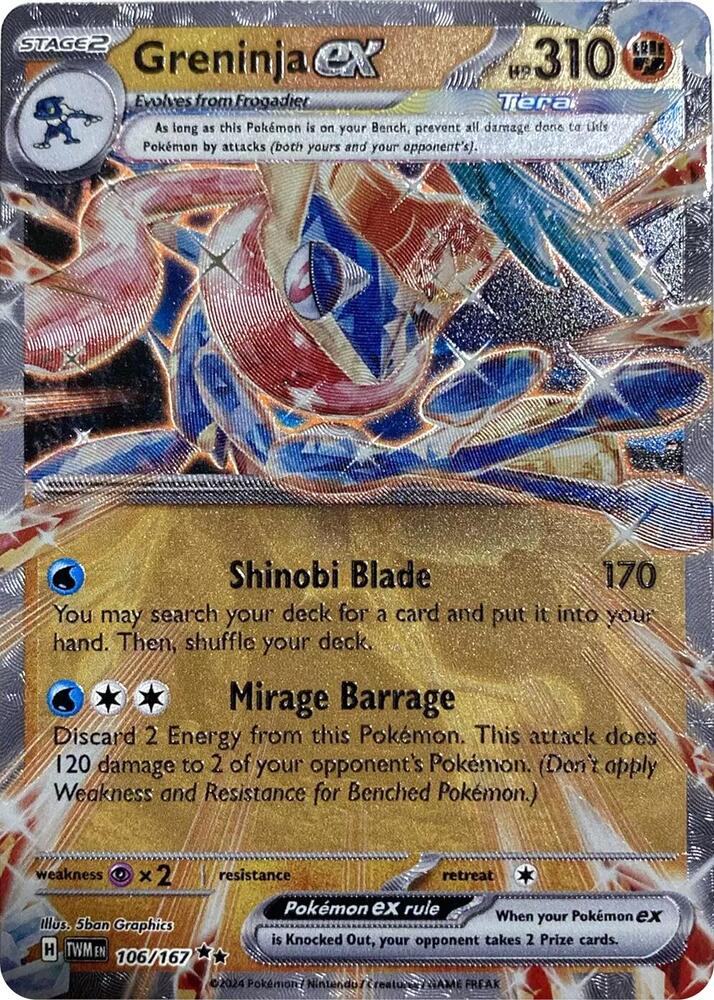 Greninja ex GameStop Metal Card 106/167 (Miscellaneous Cards & Products)