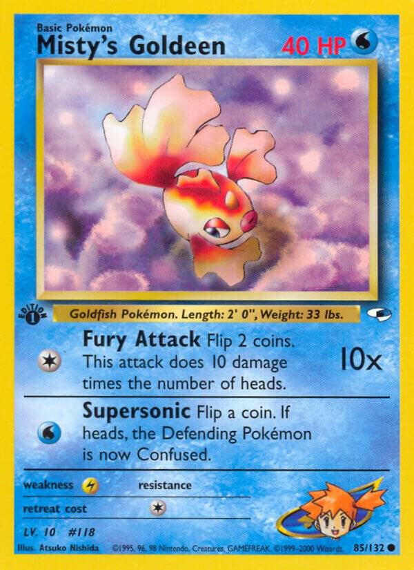 Misty's Goldeen 085/132 (Gym Heroes) - 1st Edition