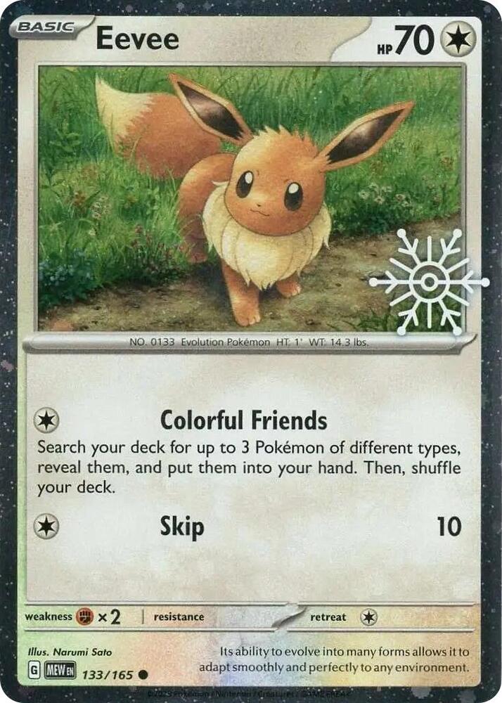 Eevee Holiday Calendar 133/165 (Miscellaneous Cards & Products) - Holofoil