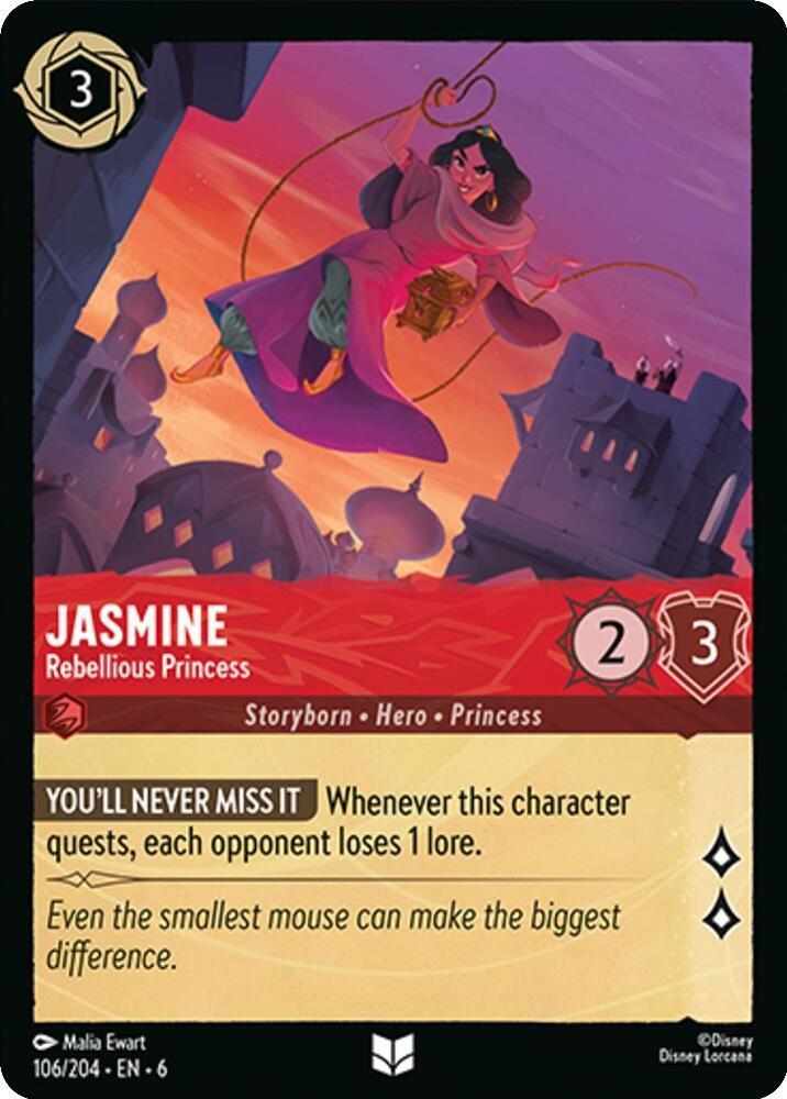 Jasmine, Rebellious Princess 106/204 (Azurite Sea)