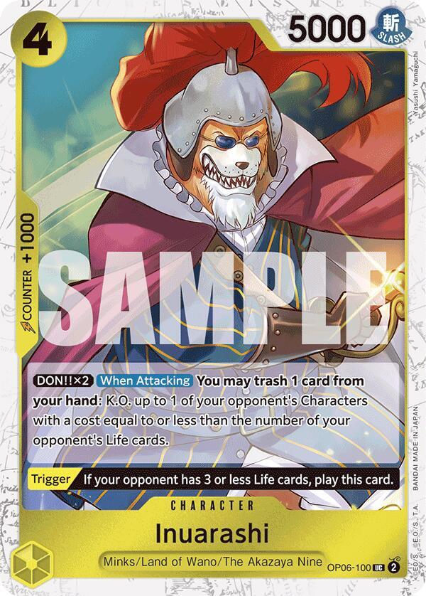 Inuarashi OP06-100 (Premium Booster -The Best-) - Jolly Roger Foil