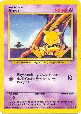 Abra 043/102 (Base Set) - Unlimited Normal