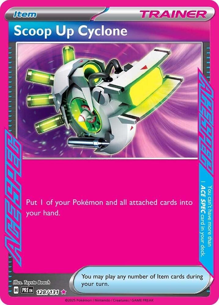 Scoop Up Cyclone 128/131 (SV: Prismatic Evolutions) - Holofoil
