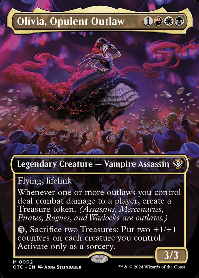 Olivia, Opulent Outlaw 2 (Commander: Outlaws of Thunder Junction) - Borderless Foil