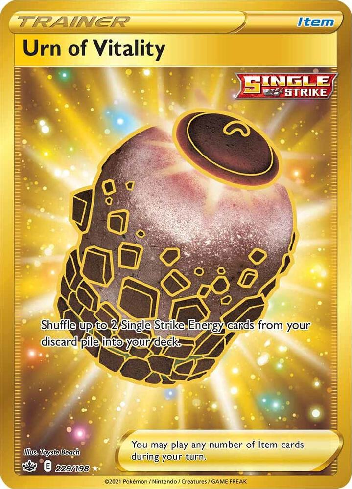 Urn of Vitality Secret 229/198 (SWSH06: Chilling Reign) - Holofoil