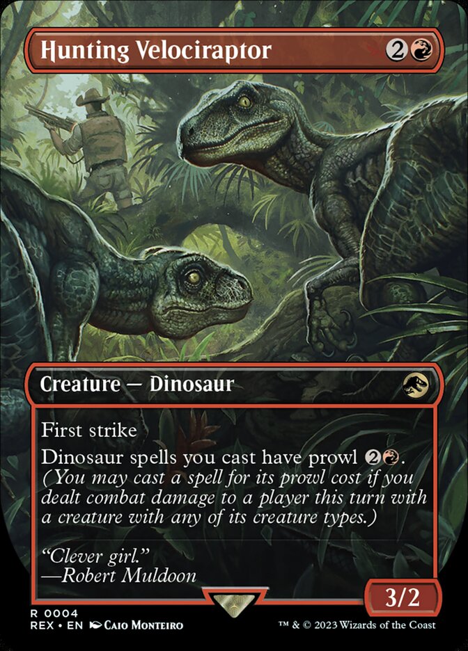 Hunting Velociraptor 4/26 (Universes Beyond: Jurassic World Collection) - Borderless
