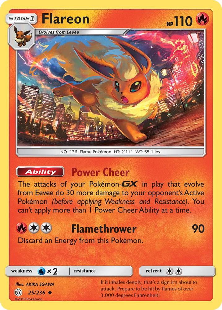 Flareon 025/236 (SM - Cosmic Eclipse)