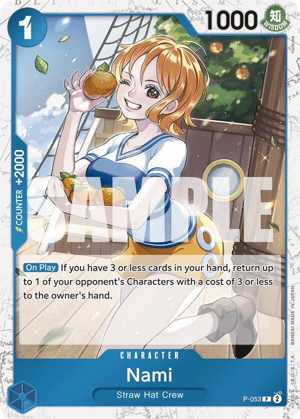 Nami P-053 (Premium Booster -The Best-) - Jolly Roger Foil