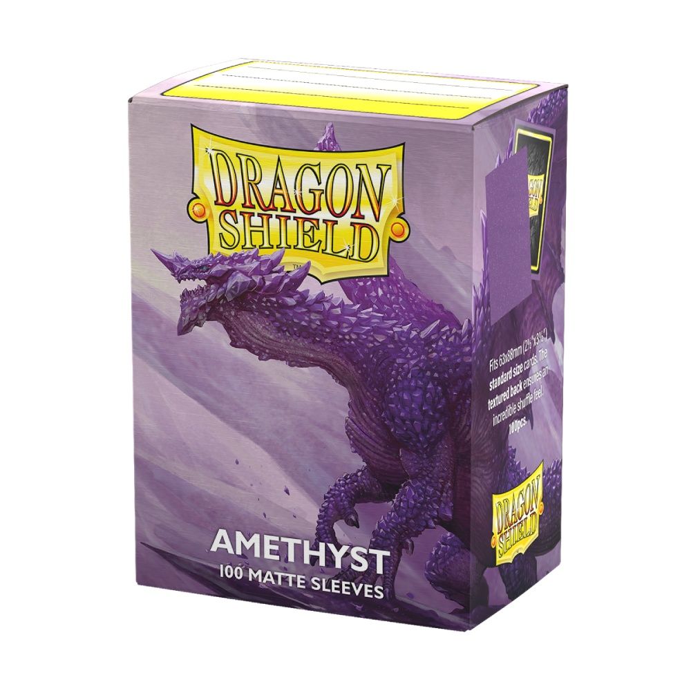 DRAGON SHIELD: BOXED 100 SLEEVES - MATTE - AMETHYST