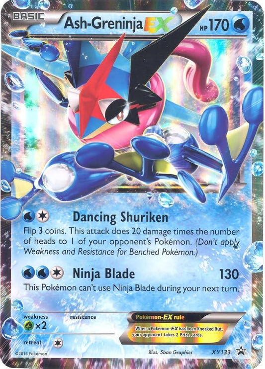 ASH-GRENINJA #XY133 BLACK STAR PROMO POKEMON CARD - XY PROMOS