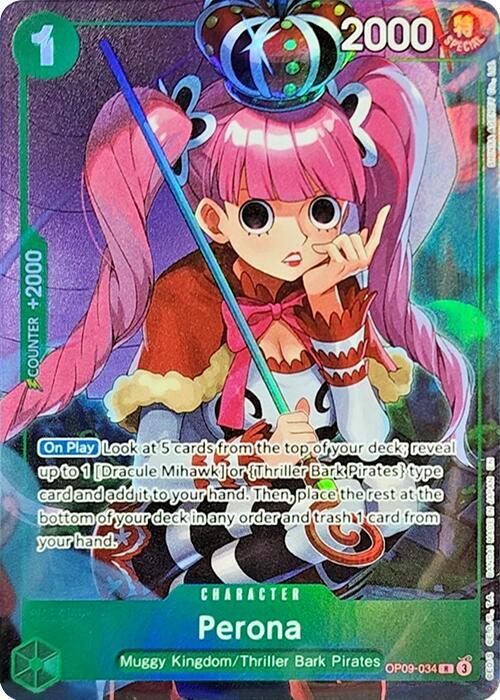 Perona (Illustration Box Vol.4) OP09-034 (One Piece Promotion Cards) - Foil