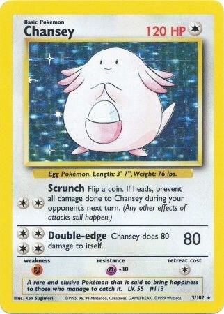 Chansey 003/102 (Base Set) - Unlimited Holofoil