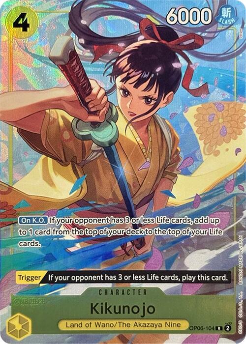 Kikunojo (PCC Vol.2) OP06-104 (One Piece Promotion Cards) - Alternate Art Foil