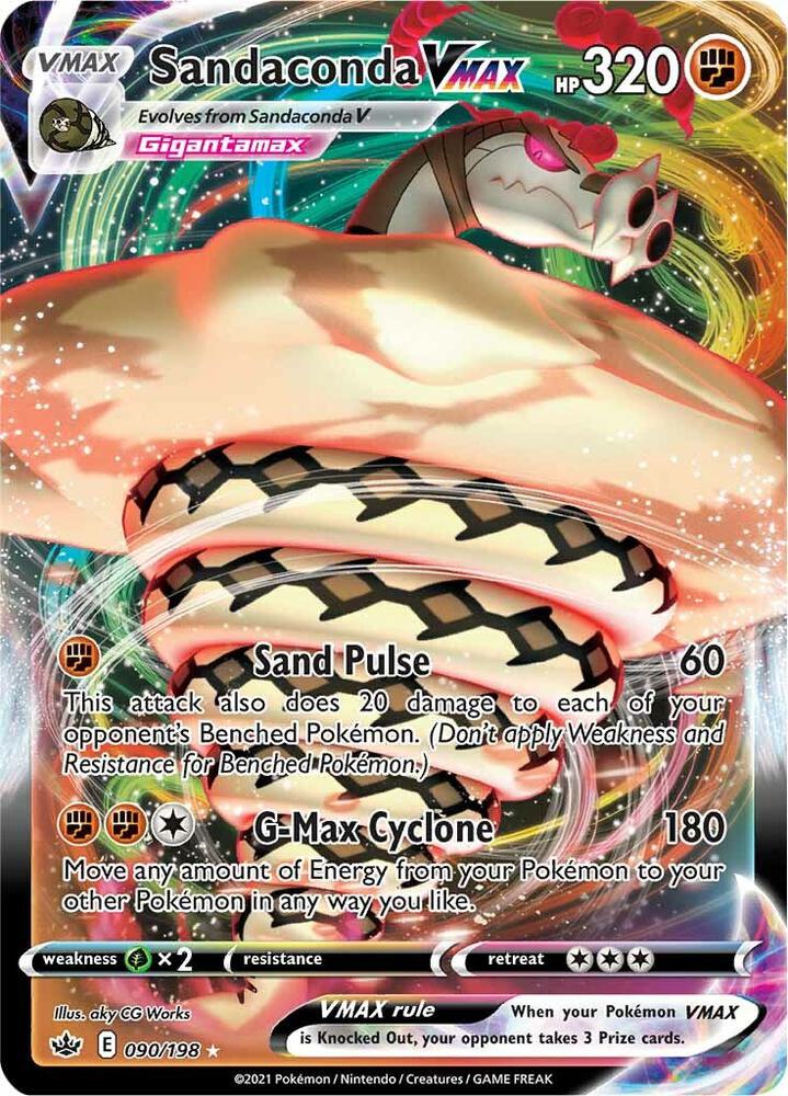 Sandaconda VMAX 090/198 (SWSH06: Chilling Reign) - Holofoil