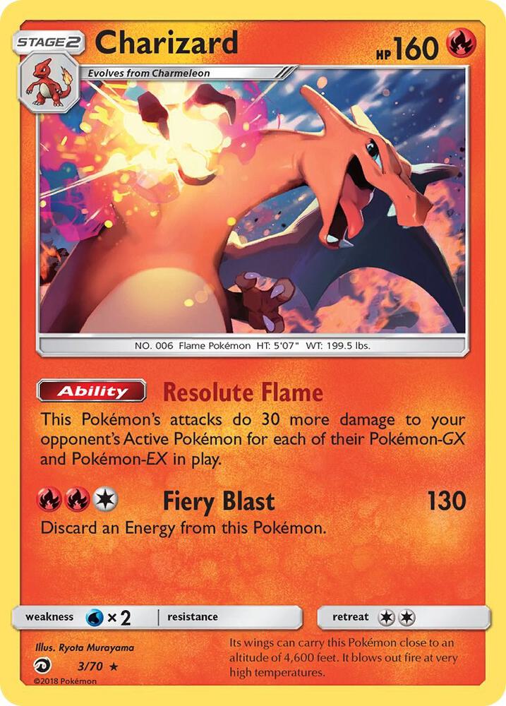 Charizard 3/70 (Dragon Majesty) - Holofoil