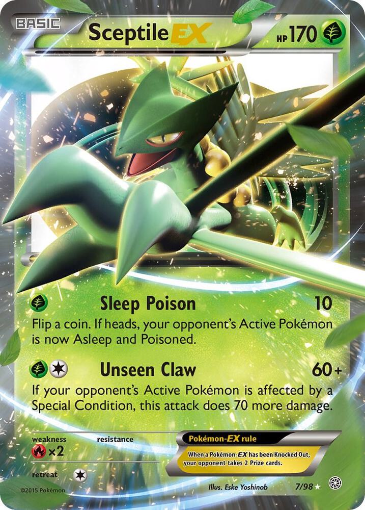 Sceptile EX 7/98 (XY - Ancient Origins) - Holofoil