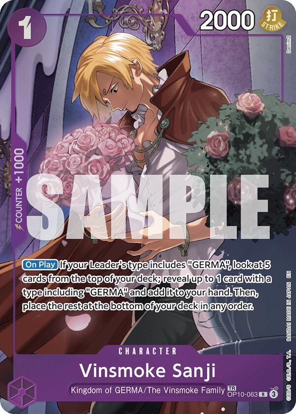 Vinsmoke Sanji OP10-063 (Legacy of the Master) - Treasure Foil