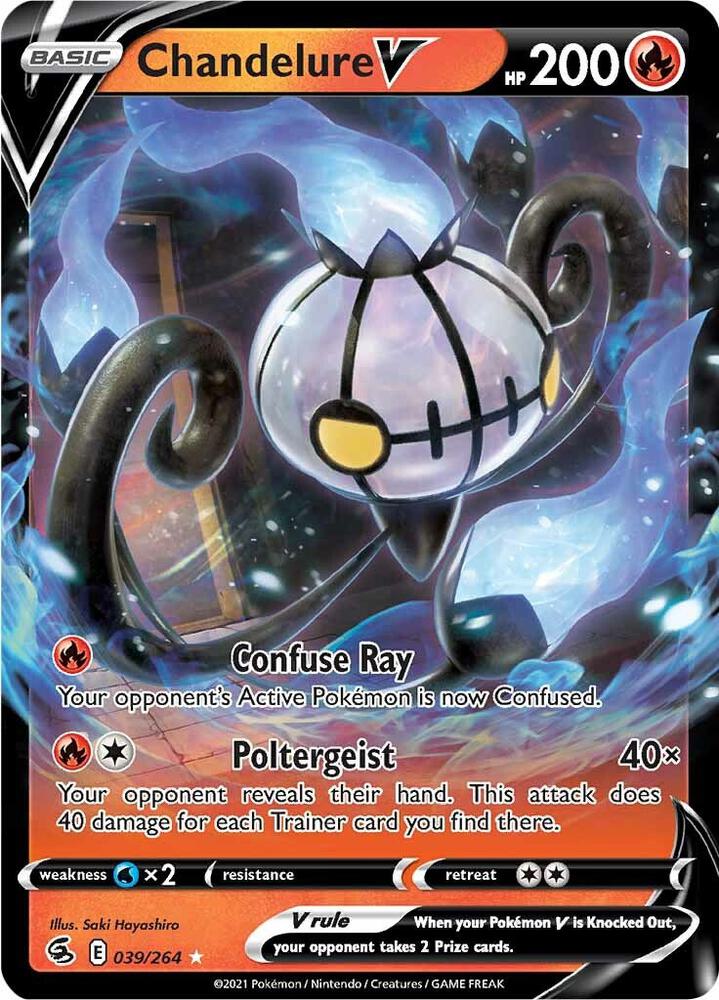 Chandelure V 039/264 (SWSH08: Fusion Strike) - Holofoil
