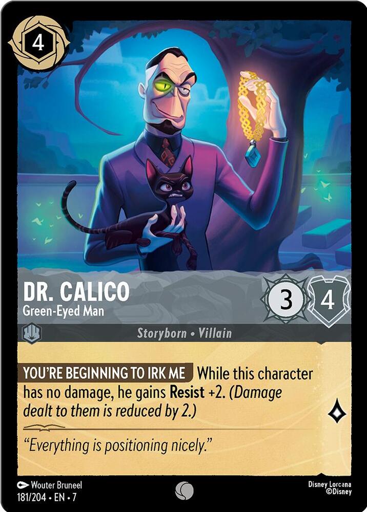 Dr. Calico, Green Eyed Man 181/204 (Archazia's Island) - Cold Foil