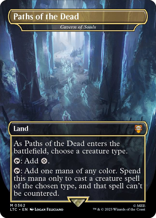Paths of the Dead Cavern of Souls Borderless 362 (Commander: The Lord of the Rings: Tales of Middle-earth) - Borderless Foil