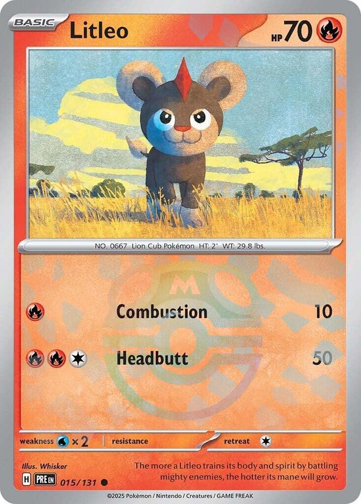 Litleo 015/131 (SV: Prismatic Evolutions) - Master Ball Holofoil