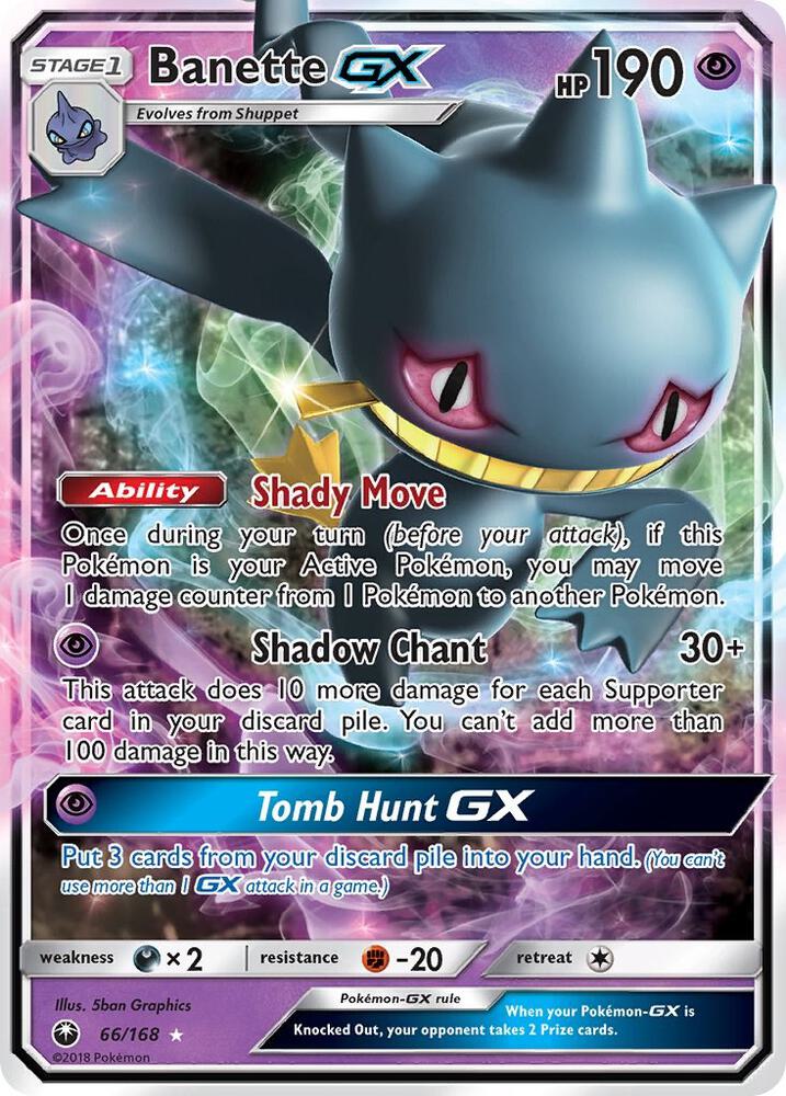 Banette GX 66/168 (SM - Celestial Storm) - Holofoil